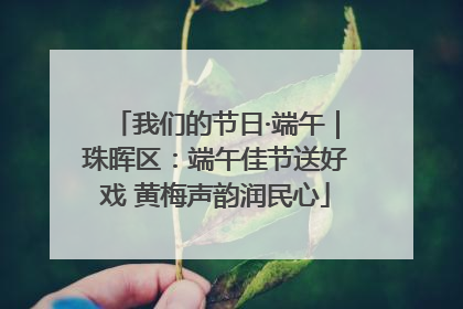 我们的节日·端午｜珠晖区：端午佳节送好戏 黄梅声韵润民心