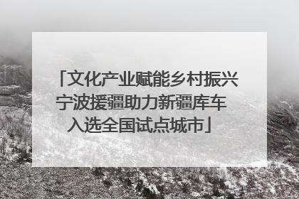 文化产业赋能乡村振兴 宁波援疆助力新疆库车入选全国试点城市