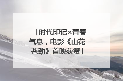 时代印记×青春气息，电影《山花苍劲》首映获赞