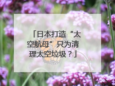 日本打造“太空航母”只为清理太空垃圾？