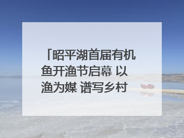 昭平湖首届有机鱼开渔节启幕 以渔为媒 谱写乡村振兴新篇章