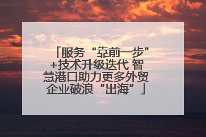 服务“靠前一步”+技术升级迭代 智慧港口助力更多外贸企业破浪“出海”