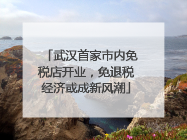 武汉首家市内免税店开业，免退税经济或成新风潮