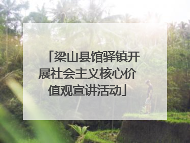 梁山县馆驿镇开展社会主义核心价值观宣讲活动