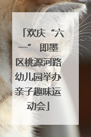 欢庆“六一” 即墨区桃源河路幼儿园举办亲子趣味运动会