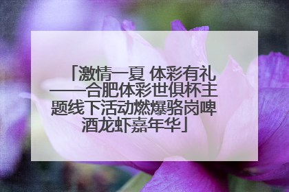 激情一夏 体彩有礼——合肥体彩世俱杯主题线下活动燃爆骆岗啤酒龙虾嘉年华