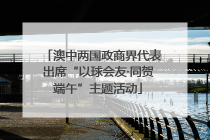 澳中两国政商界代表出席“以球会友·同贺端午”主题活动