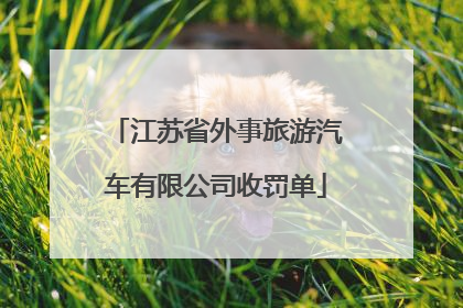 江苏省外事旅游汽车有限公司收罚单