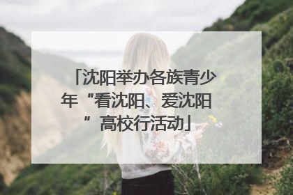 沈阳举办各族青少年“看沈阳、爱沈阳”高校行活动