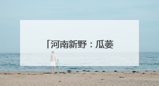 河南新野：瓜蒌藤蔓展新绿，产业振兴正当时