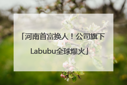 河南首富换人！公司旗下Labubu全球爆火