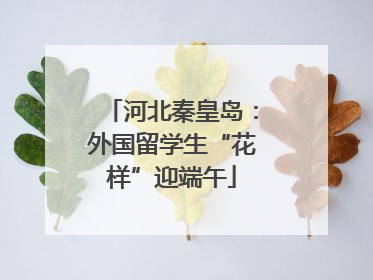 河北秦皇岛：外国留学生“花样”迎端午