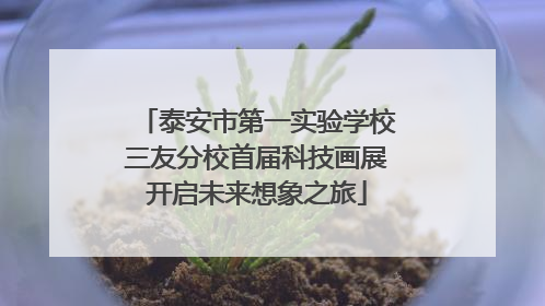 泰安市第一实验学校三友分校首届科技画展开启未来想象之旅