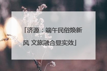 济源：端午民俗焕新风 文旅融合显实效