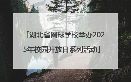 湖北省网球学校举办2025年校园开放日系列活动