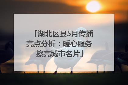 湖北区县5月传播亮点分析：暖心服务擦亮城市名片