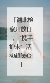 湖北检察开放日，“携手护未”活动超暖心