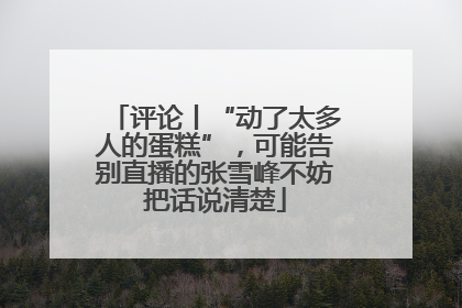 评论丨“动了太多人的蛋糕”，可能告别直播的张雪峰不妨把话说清楚