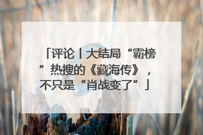 评论丨大结局“霸榜”热搜的《藏海传》，不只是“肖战变了”