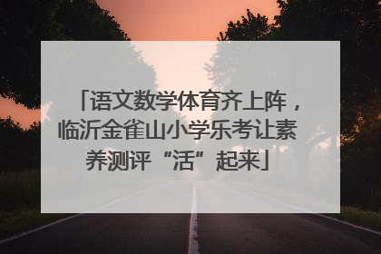 语文数学体育齐上阵，临沂金雀山小学乐考让素养测评“活”起来