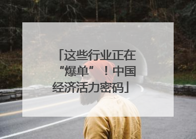 这些行业正在“爆单”！中国经济活力密码