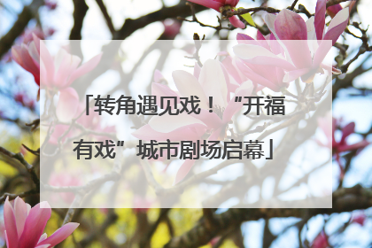 转角遇见戏！“开福有戏”城市剧场启幕