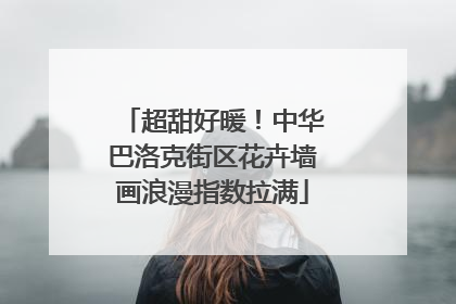 超甜好暖！中华巴洛克街区花卉墙画浪漫指数拉满