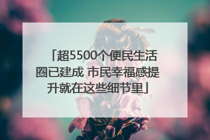 超5500个便民生活圈已建成 市民幸福感提升就在这些细节里
