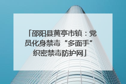 邵阳县黄亭市镇：党员化身禁毒“多面手” 织密禁毒防护网