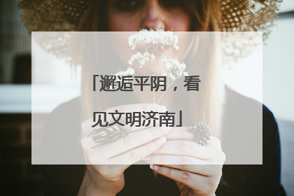 邂逅平阴，看见文明济南