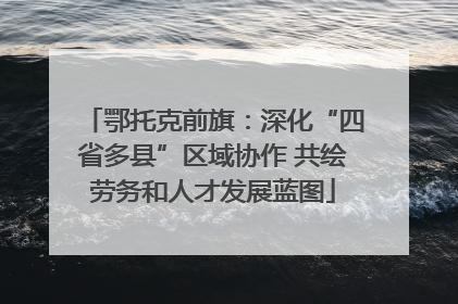 鄂托克前旗：深化“四省多县”区域协作 共绘劳务和人才发展蓝图