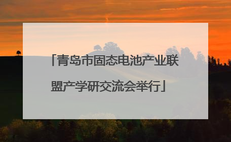 青岛市固态电池产业联盟产学研交流会举行