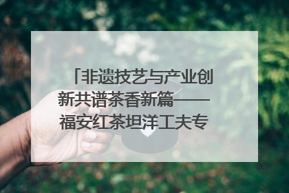 非遗技艺与产业创新共谱茶香新篇——福安红茶坦洋工夫专场推介会在京举办