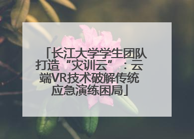 长江大学学生团队打造“灾训云”：云端VR技术破解传统应急演练困局
