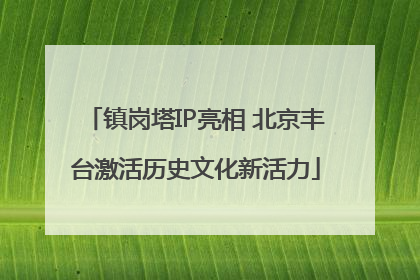 镇岗塔IP亮相 北京丰台激活历史文化新活力