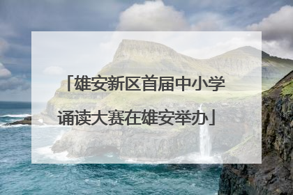 雄安新区首届中小学诵读大赛在雄安举办