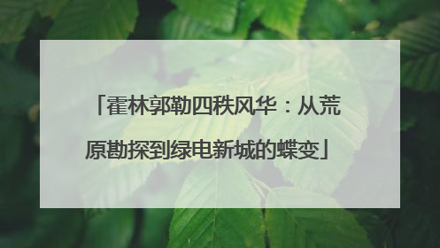霍林郭勒四秩风华：从荒原勘探到绿电新城的蝶变