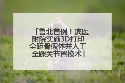 鲁北首例！滨医附院实施3D打印全距骨假体并人工全踝关节置换术