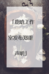 鹿晗工作室发布郑重声明