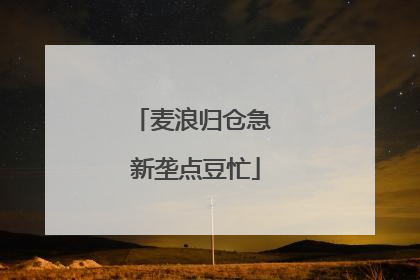 麦浪归仓急 新垄点豆忙