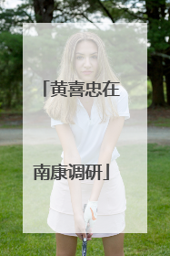 黄喜忠在南康调研