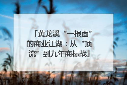 黄龙溪“一根面”的商业江湖：从“顶流”到九年商标战