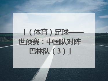 （体育）足球——世预赛：中国队对阵巴林队（3）