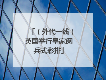 （外代一线）英国举行皇家阅兵式彩排