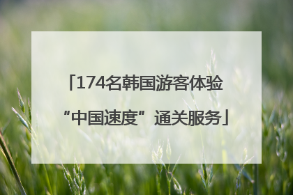 174名韩国游客体验“中国速度”通关服务