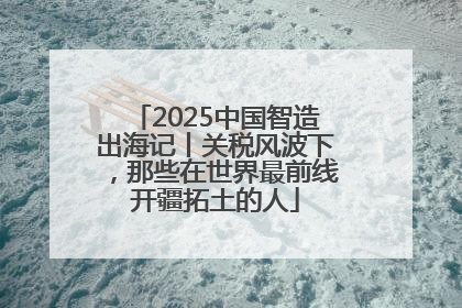 2025中国智造出海记丨关税风波下，那些在世界最前线开疆拓土的人