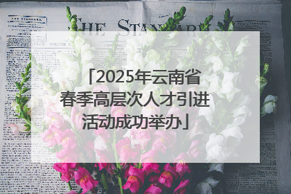 2025年云南省春季高层次人才引进活动成功举办