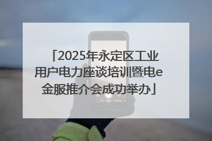 2025年永定区工业用户电力座谈培训暨电e金服推介会成功举办