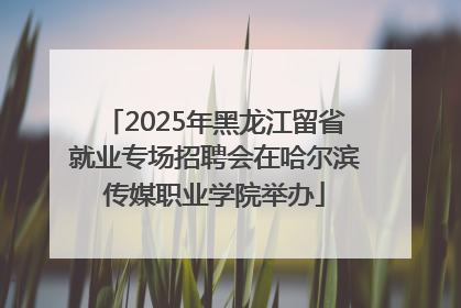 2025年黑龙江留省就业专场招聘会在哈尔滨传媒职业学院举办