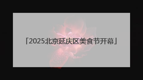 2025北京延庆区美食节开幕
